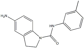 5-amino-N-(3-methylphenyl)-2,3-dihydro-1H-indole-1-carboxamide 구조식 이미지