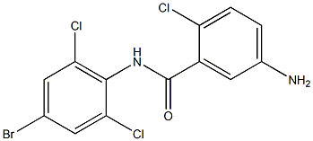 5-amino-N-(4-bromo-2,6-dichlorophenyl)-2-chlorobenzamide 구조식 이미지