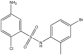 5-amino-N-(4-bromo-2-methylphenyl)-2-chlorobenzene-1-sulfonamide 구조식 이미지