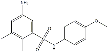 5-amino-N-(4-methoxyphenyl)-2,3-dimethylbenzene-1-sulfonamide 구조식 이미지