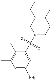 5-amino-N,N-dibutyl-2,3-dimethylbenzene-1-sulfonamide 구조식 이미지