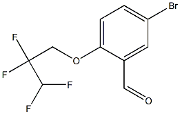 5-bromo-2-(2,2,3,3-tetrafluoropropoxy)benzaldehyde 구조식 이미지