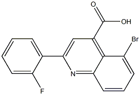 5-bromo-2-(2-fluorophenyl)quinoline-4-carboxylic acid 구조식 이미지