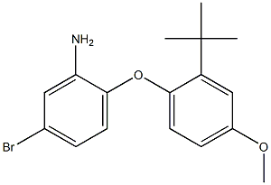 5-bromo-2-(2-tert-butyl-4-methoxyphenoxy)aniline 구조식 이미지