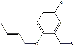 5-bromo-2-(but-2-en-1-yloxy)benzaldehyde 구조식 이미지