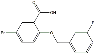 5-bromo-2-[(3-fluorophenyl)methoxy]benzoic acid 구조식 이미지