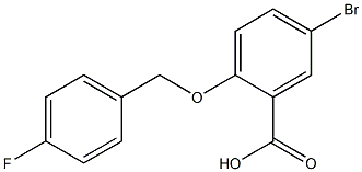 5-bromo-2-[(4-fluorophenyl)methoxy]benzoic acid 구조식 이미지