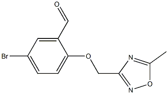 5-bromo-2-[(5-methyl-1,2,4-oxadiazol-3-yl)methoxy]benzaldehyde Structure