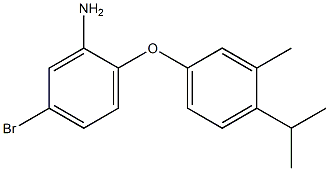 5-bromo-2-[3-methyl-4-(propan-2-yl)phenoxy]aniline 구조식 이미지