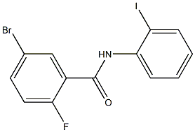 5-bromo-2-fluoro-N-(2-iodophenyl)benzamide 구조식 이미지