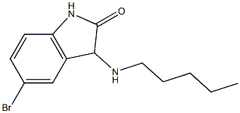 5-bromo-3-(pentylamino)-2,3-dihydro-1H-indol-2-one 구조식 이미지