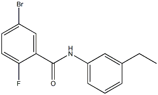 5-bromo-N-(3-ethylphenyl)-2-fluorobenzamide 구조식 이미지