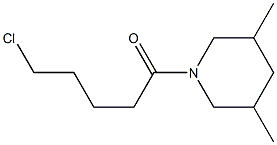 5-chloro-1-(3,5-dimethylpiperidin-1-yl)pentan-1-one Structure