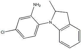 5-chloro-2-(2-methyl-2,3-dihydro-1H-indol-1-yl)aniline 구조식 이미지