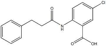 5-chloro-2-(3-phenylpropanamido)benzoic acid 구조식 이미지