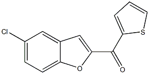 5-chloro-2-(thiophen-2-ylcarbonyl)-1-benzofuran Structure