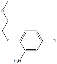 5-chloro-2-[(2-methoxyethyl)sulfanyl]aniline Structure