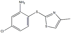 5-chloro-2-[(4-methyl-1,3-thiazol-2-yl)sulfanyl]aniline Structure