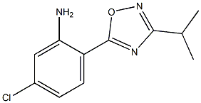 5-chloro-2-[3-(propan-2-yl)-1,2,4-oxadiazol-5-yl]aniline 구조식 이미지