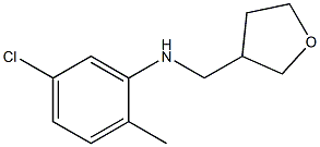 5-chloro-2-methyl-N-(oxolan-3-ylmethyl)aniline Structure