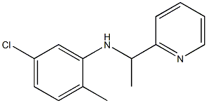 5-chloro-2-methyl-N-[1-(pyridin-2-yl)ethyl]aniline Structure