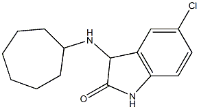 5-chloro-3-(cycloheptylamino)-2,3-dihydro-1H-indol-2-one Structure