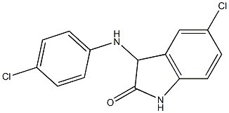 5-chloro-3-[(4-chlorophenyl)amino]-2,3-dihydro-1H-indol-2-one Structure