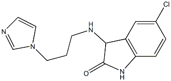 5-chloro-3-{[3-(1H-imidazol-1-yl)propyl]amino}-2,3-dihydro-1H-indol-2-one 구조식 이미지