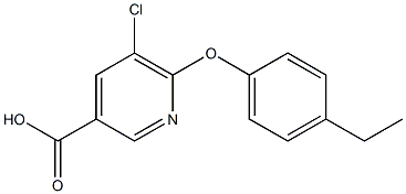 5-chloro-6-(4-ethylphenoxy)pyridine-3-carboxylic acid 구조식 이미지