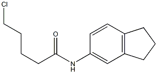 5-chloro-N-(2,3-dihydro-1H-inden-5-yl)pentanamide 구조식 이미지