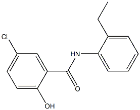 5-chloro-N-(2-ethylphenyl)-2-hydroxybenzamide Structure