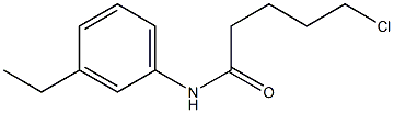 5-chloro-N-(3-ethylphenyl)pentanamide 구조식 이미지