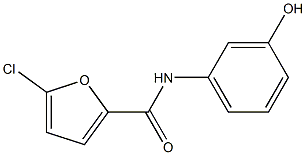 5-chloro-N-(3-hydroxyphenyl)furan-2-carboxamide Structure