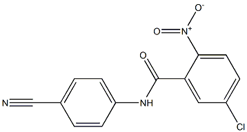 5-chloro-N-(4-cyanophenyl)-2-nitrobenzamide Structure