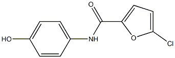 5-chloro-N-(4-hydroxyphenyl)furan-2-carboxamide 구조식 이미지