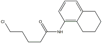 5-chloro-N-(5,6,7,8-tetrahydronaphthalen-1-yl)pentanamide 구조식 이미지
