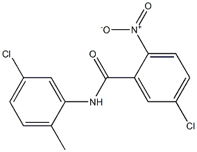 5-chloro-N-(5-chloro-2-methylphenyl)-2-nitrobenzamide 구조식 이미지