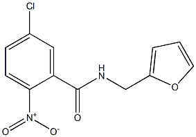 5-chloro-N-(furan-2-ylmethyl)-2-nitrobenzamide Structure