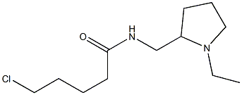 5-chloro-N-[(1-ethylpyrrolidin-2-yl)methyl]pentanamide Structure