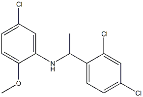 5-chloro-N-[1-(2,4-dichlorophenyl)ethyl]-2-methoxyaniline Structure