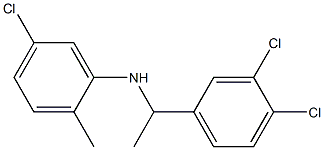 5-chloro-N-[1-(3,4-dichlorophenyl)ethyl]-2-methylaniline Structure