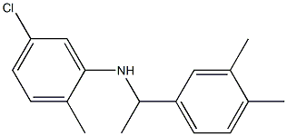 5-chloro-N-[1-(3,4-dimethylphenyl)ethyl]-2-methylaniline 구조식 이미지