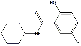 5-chloro-N-cyclohexyl-2-hydroxybenzamide Structure