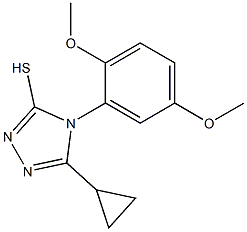 5-cyclopropyl-4-(2,5-dimethoxyphenyl)-4H-1,2,4-triazole-3-thiol Structure