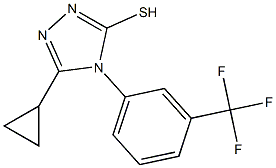 5-cyclopropyl-4-[3-(trifluoromethyl)phenyl]-4H-1,2,4-triazole-3-thiol Structure