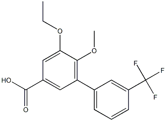 5-ethoxy-6-methoxy-3'-(trifluoromethyl)-1,1'-biphenyl-3-carboxylic acid 구조식 이미지