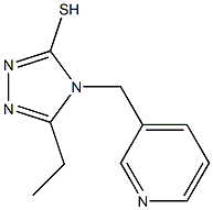 5-ethyl-4-(pyridin-3-ylmethyl)-4H-1,2,4-triazole-3-thiol Structure