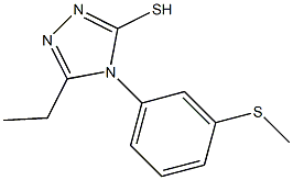 5-ethyl-4-[3-(methylsulfanyl)phenyl]-4H-1,2,4-triazole-3-thiol 구조식 이미지