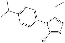 5-ethyl-4-[4-(propan-2-yl)phenyl]-4H-1,2,4-triazole-3-thiol 구조식 이미지