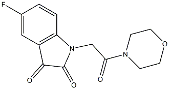 5-fluoro-1-[2-(morpholin-4-yl)-2-oxoethyl]-2,3-dihydro-1H-indole-2,3-dione Structure